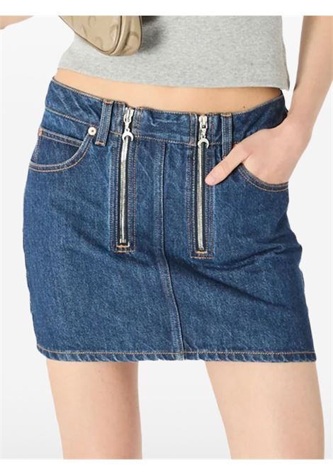 gonna zipped donna blu MARINE SERRE | WSK135ARDEN0002BL80